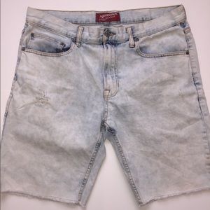 Light blue jean shorts